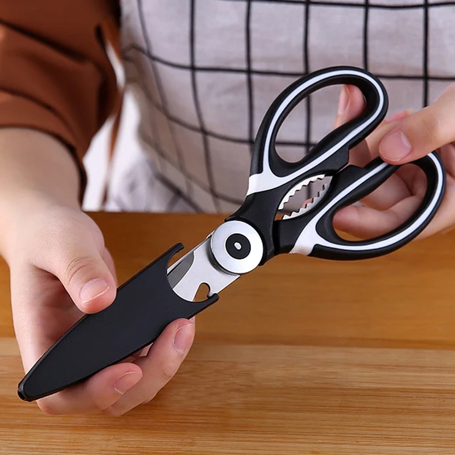 3-in-1 Multi-Function Kitchen Tool for Veggies, Fruit, Cheese & Meat with Bottle Opener 3-in-1 Multi-Function Kitchen Tool for Veggies, Fruit, Cheese & Meat with Bottle Opener